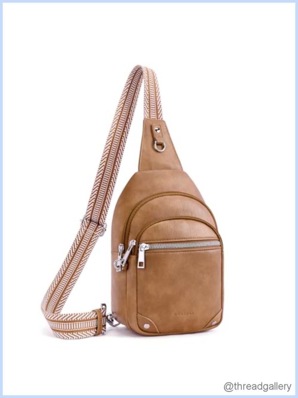 Anti Theft Crossbody Bag Vegan Leather RFID Sling Chest Travel Purse